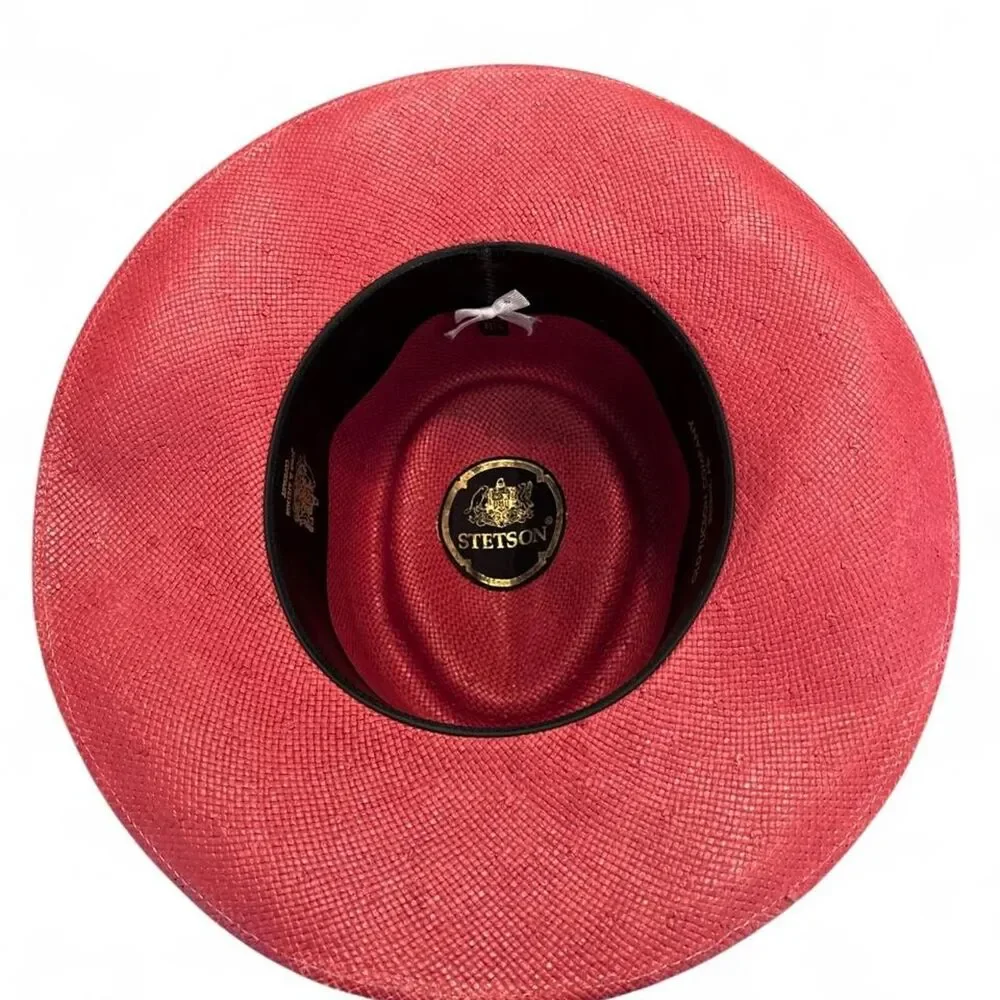 Vintage Stetson Women's Red and Burgundy Hat